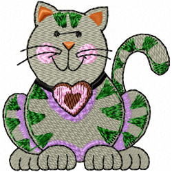 Cats Embroidery Design 12 Cats Embroidery Design 12